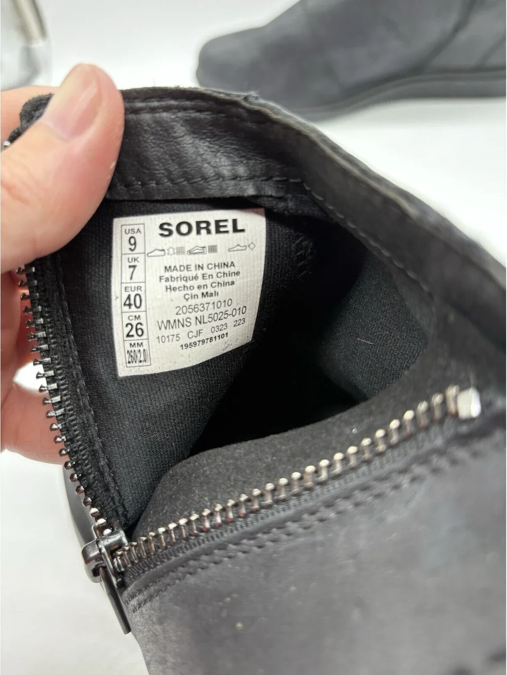 Sorel Women's Evie II Zip Chelsea Boots Waterproof Leather Black Size 9